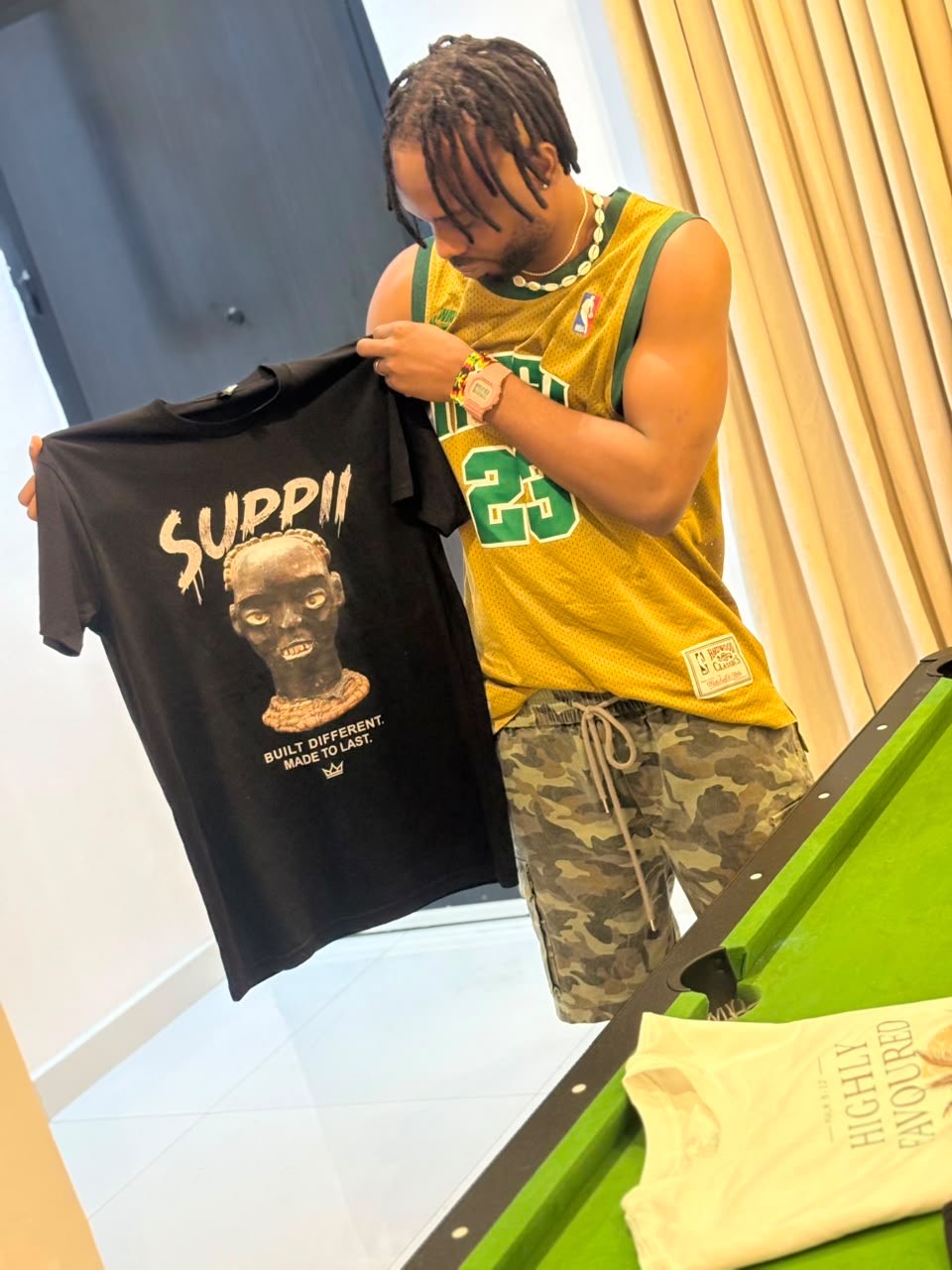 Black Short Sleeve T Shirt- Suppii Built Different Made to Last
