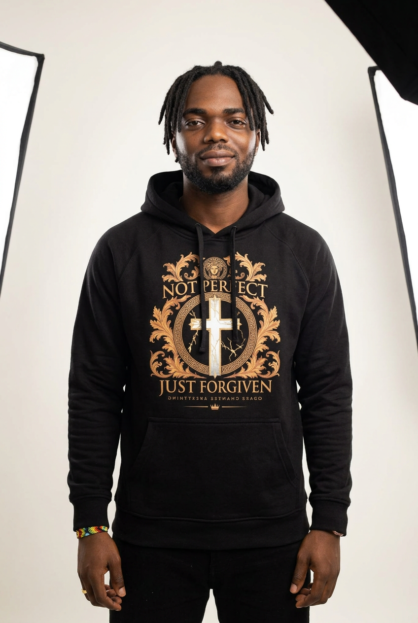 Not Perfect, Just Forgiven — Premium Long Sleeve Hoodie